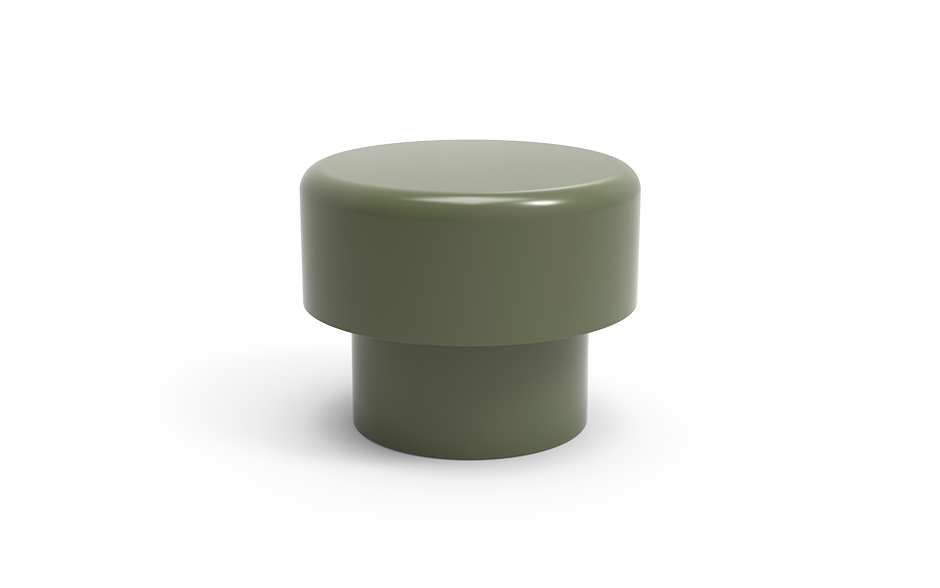 Pouf Calidum Light en acier